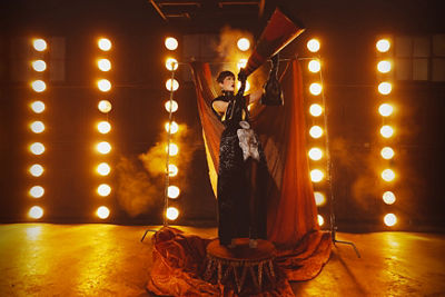 Person with a Megahorn